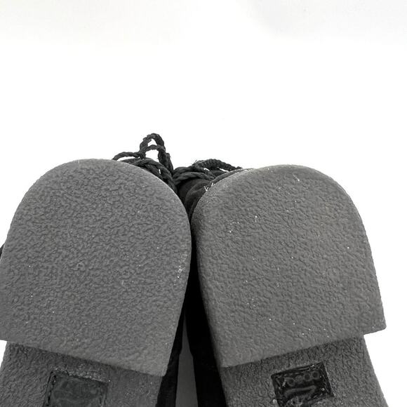 ABEO Blaine Black Suede Boot Shearling Tassel Size 8 - Picture 9 of 11